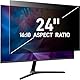 Pozlle 24 Zoll Monitor Blickschutzfolie 16:10 Seitenverhältnis, Anti Blaulichtfilter, Anti Glare Folie, Blickschutzfilter für 24 Bildschirme, Abnehmbare Sichtschutzfolie für Computermonitore