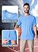 T-Shirts for Men Quick Dry Top Tee Rash Guards Running Shirt Dry Fit Lightweight Sun Shirts Gym T Shirts Active T-Shirt