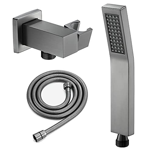 Set de regadera manual cuadrada LaseVe gris miniatura 1