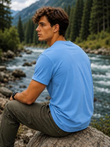 Image of INKKR Men's Solid Round Neck Half Sleeve Classic Cotton Bio-wash T-Shirt Combo | Crew Neck Cotton Tshirt for Men Combo