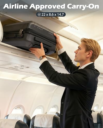 Coolife Hardshell Carry-On Suitcase with TSA Lock - $49.99