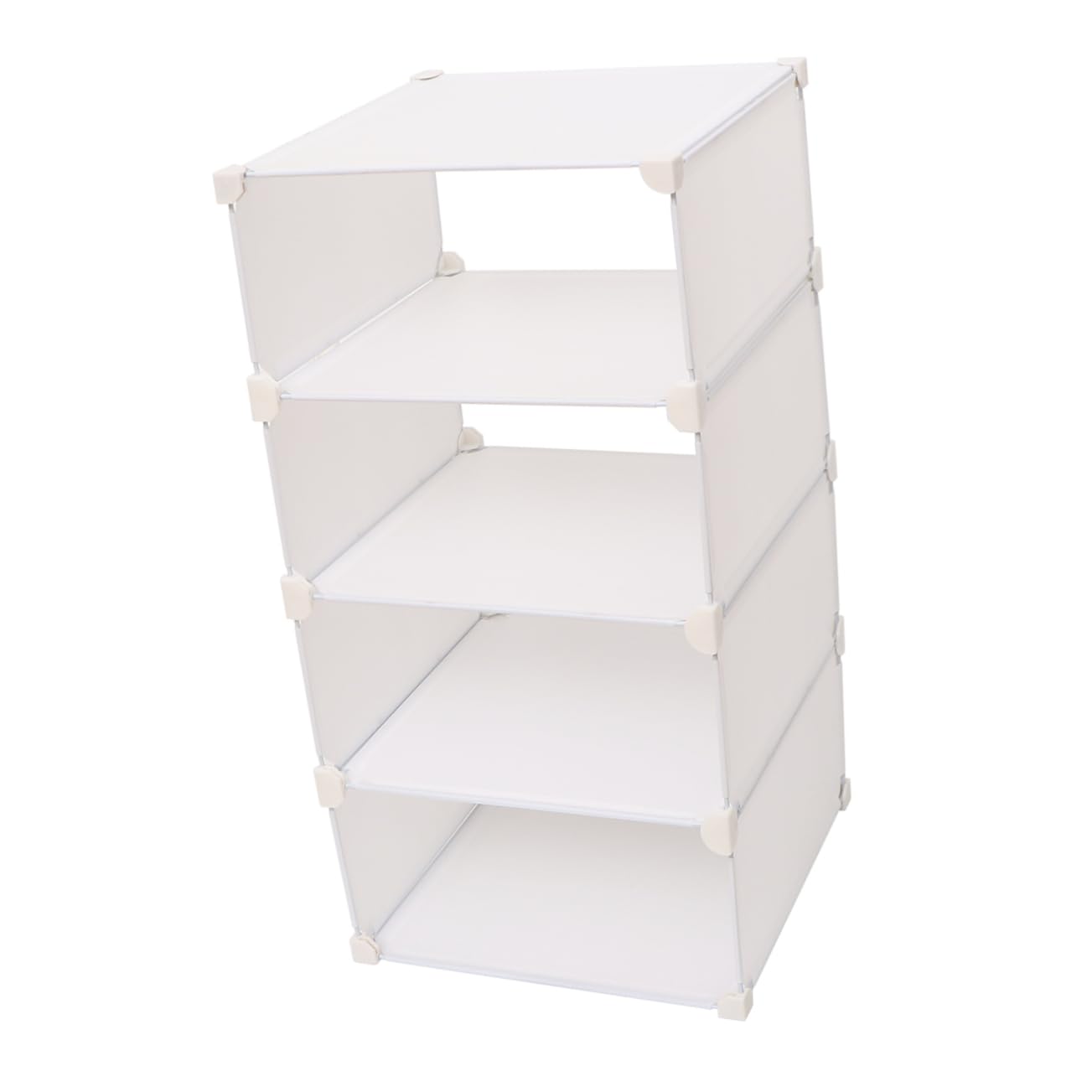 Étagère de placard en résine blanche de qualité supérieure pour un rangement élégant