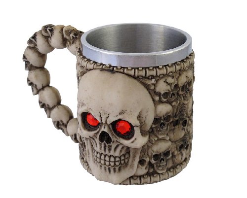 Wickedly Awesome Skull Mug With Red Eyes #TOP2
