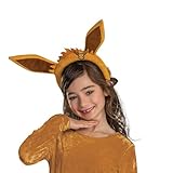 Pokemon Eevee Ears, Official Kids Size Eevee Pokemon Costume Headgear, One Size 8 and Over