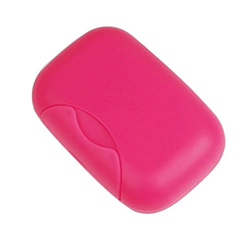 Inovat 2 Pcs Plastic Soap Case Holder Container Box Home Outdoor Hiking Camping Travel Rose #TOP12