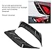 Aramox Rear Headlight Eyebrows Frame, Gloss Black ABS Side Eyebrow Decoration, Easy Install for Universal Cars