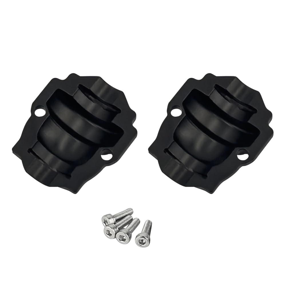 FSDKEDUF 16.7g Brass Diff Covers Front and Rear Axle Differential Covers for Redcat Ascent-18 Rc Car Upgrade Parts Crawler Accessories 1/18