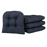 Klear Vu Gripper Overstuffed Universal Non-Slip Dining Chair Cushions for Kitchen Decor or Office...