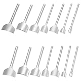 UNICRAFTALE 14 Stück 14 Stile Lederhandwerkswerkzeuge Cutter Punch Leder Eckenstanzer Set Viertelkreisstanzer Halbrundstanzer Kantenschneider Für Geldbörsen Gürtel Geldbörsen Enden DIY Lederprodukte