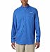 Columbia Men's Low Drag Offshore Long Sleeve Shirt, Medium, Vivid Blue