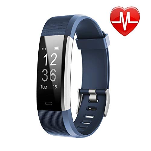 Lintelek Fitness Tracker with Heart Rate Monitor, Activity Tracker with Connected GPS, IP67
