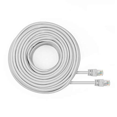 Amcrest Cat5e Cable 60ft Ethernet Cable Internet High Speed Network Cable for POE Security Cameras, Smart TV, PS4, Xbox One, Router, Laptop, Computer, Home (CAT5ECABLE60)