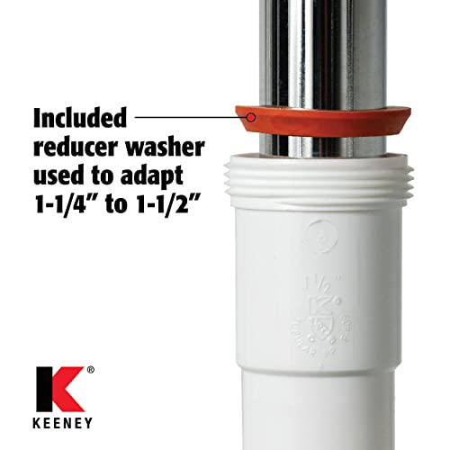 Plumb Pak, White Keeney 46Wk 1-1/4-Inch By 1-1/2-Inch Straight Extension Coupling Trap Adapter, 1-1/2-Inch 1-1/2-Inch #TOP5