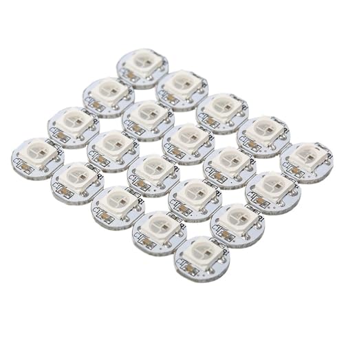 SHANGMAOYO 50PCS White WS2812B WS2812 4-Pin Led Chip Heatsink DC5V 5050SMD RGB WS2811 SHANGMAOYO