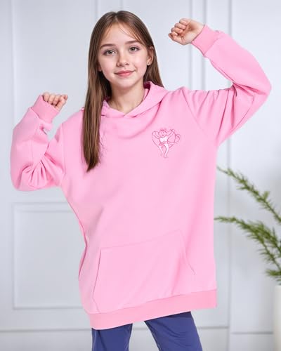 Graphic Hoodies for Teen Girls Cute Monkey Drawstring Sweatshirt Pullover Long Sleeve Preppy Clothes With Pockets4