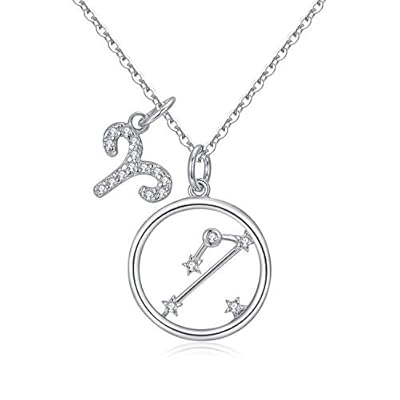 Qings Collar Plata Mujer Zodíaco Aries Bff Amigas Amistad Collares Símbolos del Astrología Colgante Horóscopo Navidad Regalo para Mujer Niña Fiesta | Ya disponible en tu tienda friki favorita! En mundofriki.es!