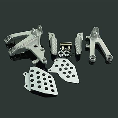 Repose-pieds avant CBR600RR argent avec supports de trépied pour moto 2007-2014