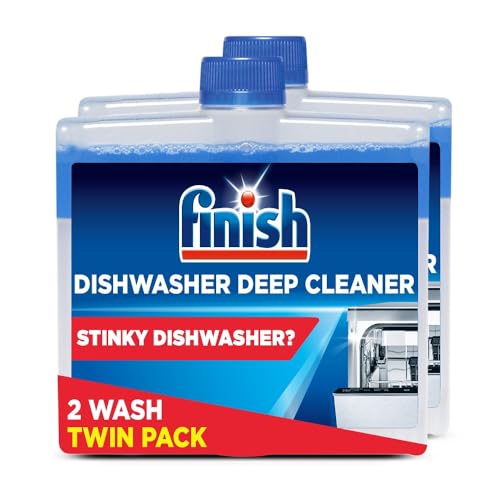 Finish Dishwasher Machine Cleaner | Original | 2 Washes (250ml x 2) |Deep Cleans and Helps to prolong life of your dishwasher