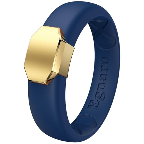 Image of Egnaro Silicone Wedding Bands Women, Inner Arc Ergonomic Breathable Design
