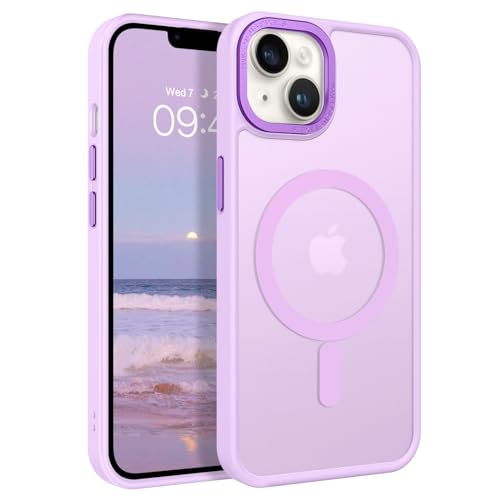 Coque iPhone 14 Plus 6,7" translucide mate fine antichoc violet