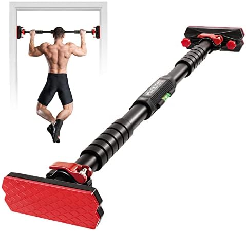 Frephy Doorway Pull Up Bar No Screws, Chin Up Bar Max Load 550 LBS, Strength Training Pull-Up Bars for Home Gym Upper Body Workout