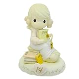 Precious Moments,  Growing In Grace, Age 14, Bisque Porcelain Figurine, Blonde Girl, 272655