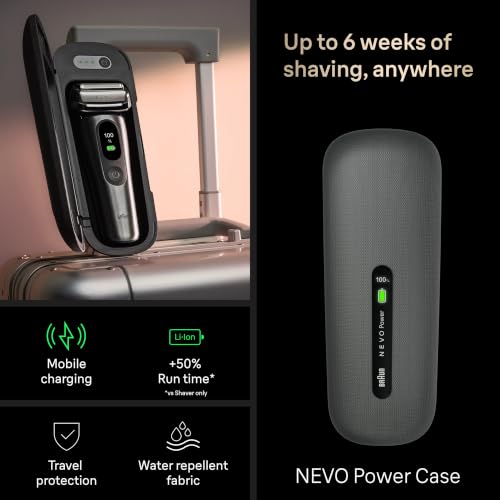 Braun NEVO Men's Electric Shaver with World's 1st AeroTouch Technology, Includes Premium 7in1 Care System, Power Travel Case, Smart Display. Braun's Best Electric Razor, 17010C - image 9
