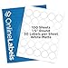 1.5" Round Labels - Pack of 3,000 Circle Stickers, 100 Sheets - Inkjet/Laser Printer - Online Labels