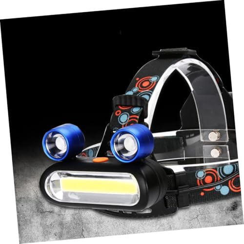 Cabezal LED recargable USB mini linterna frontal de plástico impermeable 2
