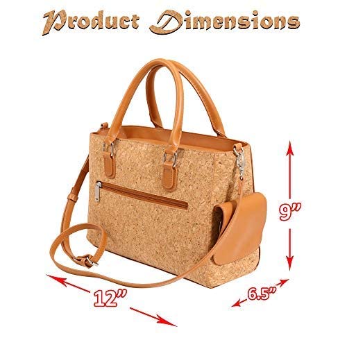 Primeware Insulated Drink Purse W/ 3L Bladder Bag | Thermal Hot And Cold Storage | Portable Drinking Dispenser For Wine, Cocktails, Beer, Alcohol | Pu Leather Finish (Cork) #TOP2