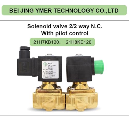 Électrovanne 2/2 voies commande pilote 21H7KB120 fermeture étanche DC 24V