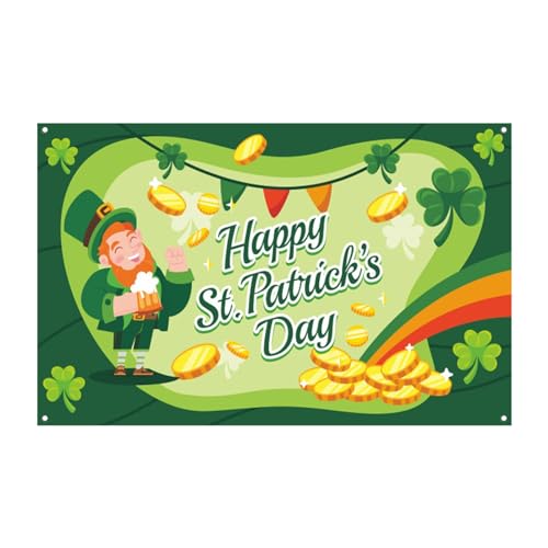 Pancarta decorativa del día de San Patricio para niños y niñas