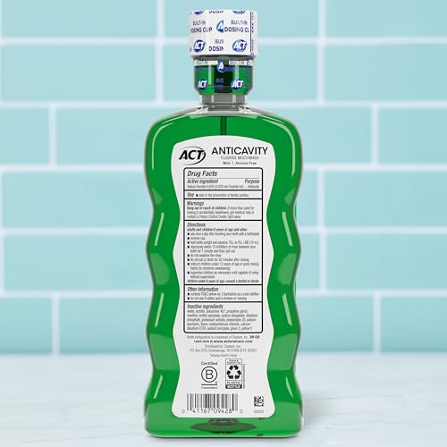 image for ACT Anticavity Fluoride Mouthwash with Zero Alcohol, Prevents Cavities