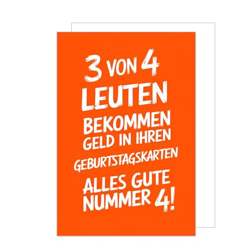 Edition Seidel Premium Geburtstagskarte mit Umschlag. Glückwunschkarte Grußkarte Karte mit lustigem Spruch Geburtstag Happy Birthday Mann Frau (G3620 SW024)