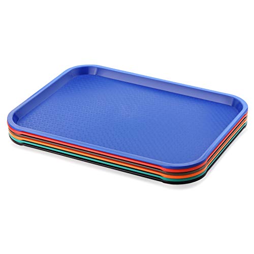 New Star Foodservice 28010 6-Piece Fast Food Tray, 12 By 16-Inch, Assorted Colors #TOP26