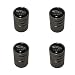 AEMULUS Black Chrome Auto Car Wheel Tire Air Valve Caps Tire Decoration For Car Auto Jaguar
