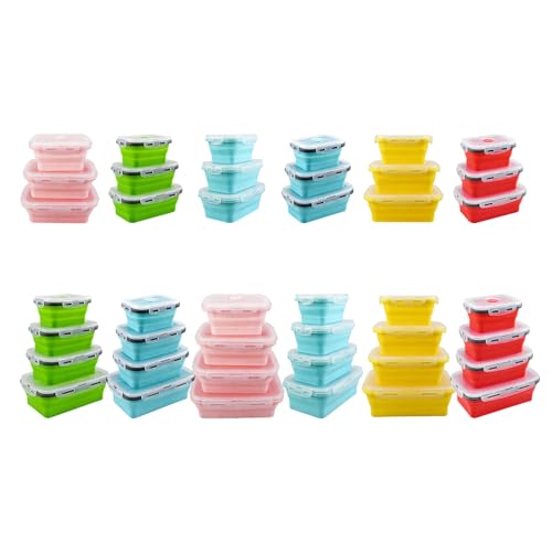 Récipient pliable étanche et lavable au lave-vaisselle compact