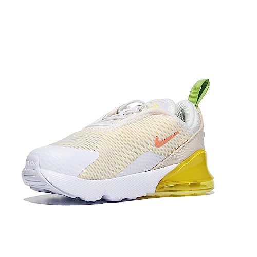 Nike Baby Boy's Air Max 270 (TD) (Infant/Toddler) White/Crimson Bliss/Yellow Strike 4 Toddler M