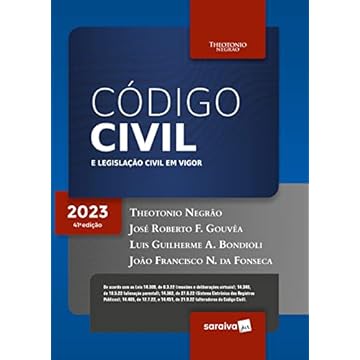 Capa do livro Código Civil e Legislação Civil em Vigor - 41ª edição 2023
