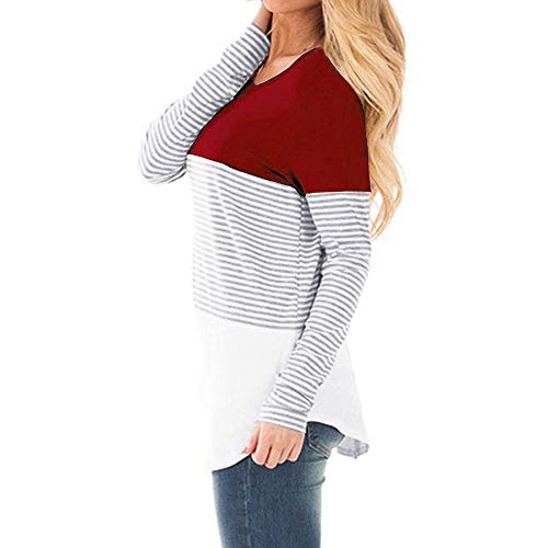Franterd Maternity Blouse Women Mom Striped Warm Pregnant Nursing Wrap Top Double Layer Cap Breastfeeding Sweatshirt Shirt Red #TOP1