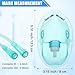 Geiserailie 2 Pack L Size Oxygen Mask with 6.6 Ft Tubing and Adjustable Elastic Strap, Adult Oxygen Mask with Tubing, Oxygen Masks for Face Adult