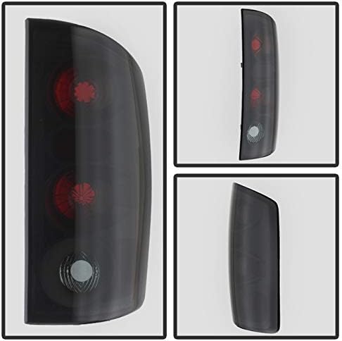 AKKON - For 2002-2005 Dodge Ram 1500 2500 3500 Black Smoked Projector LED Headlights+Black Smoke Tail Lamps