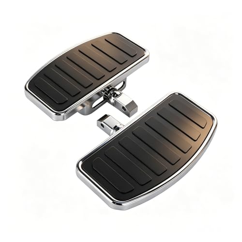 Image of Adjustable Motorcycle Floorboards, Universal Driver & Passenger Foot Pegs Footboard Accessories Compatible with Honda VTX1300 /1800 Shadow 1100 Yamaha V Star 650 Suzuki C50 Kawasaki