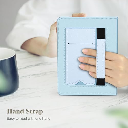 Image of Fintie Case for 7 inch /6.8 inch Kindle Paperwhite(12th /11th Generation-2024 /2021) and Kindle Colorsoft Signature Edition -Slim Foldable Stand Cover Auto Wake /Sleep for Paperwhite 2024, Sky Blue