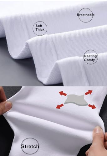 AIDAYOU Women White Stretchy Casual Pants Stretchy Ankle Leggings with Pockets4