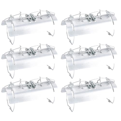 Gobesty Trampas para topos de túnel, paquete de 6 trampas resistentes para topos de tierra, control rápido y eficaz, trampas reutilizables para protección de jardín