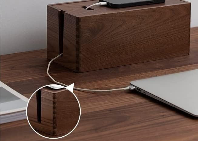 Kabelmanagementbox, Kabelaufräumbox, Kabel-Organizer-Box, Desktop-Kabelaufbewahrungsbox, Router-Rack, Set-Top-Box, Reihensteckdose