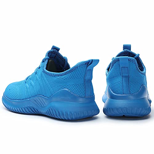 Image of Women's Kids Running Shoes Tennis Walking Sneakers Work Casual Comfor Lightweight Breathable Gril Boy Shoes Blue 9.5