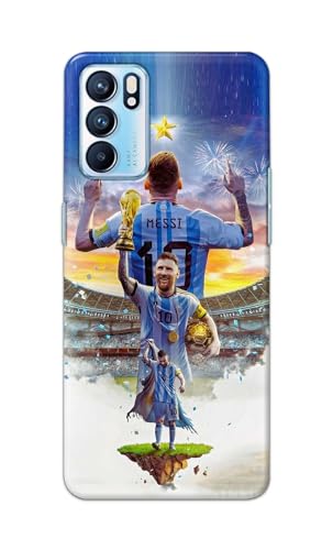 Image of Printed Hard Back Cover for Oppo Reno6 5G | Oppo Reno 6 5G Back Cover (Famous Football Player -J2) -190724(EA)