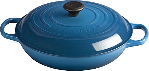 Le Creuset Enameled Cast Iron Signature Braiser, 3.5 qt., Marseille